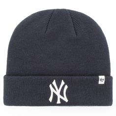 PRICES MAY VARY. 100% Acrylic Imported Pull-On closure Machine Wash Sport your Favorite NFL team pride, keep warm, and make a fashion statement with this great looking cuffed beanie hat. Officially liscensed by '47 Brand and the NFL Detroit Game, Yankee Fitted, Yankees Logo, Yankees Fan, Blue Beanie, Base Ball, Ny Yankees, New Era Cap, Winter Beanie