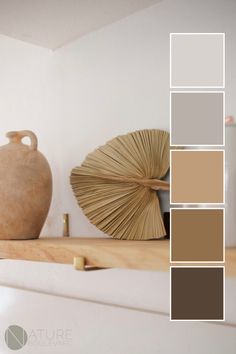 This color palette is perfect for anyone who loves boho-style art. The combination of brown tones is simple yet eye-catching. Art Color Palette, Apartment Color Schemes, Color Palette Interior Design, Earthy Home Decor, Decor Color Palette, Business Launch, Business Growth Strategies, Color Schemes Colour Palettes, Interior Design Boards