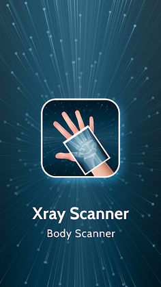 the xray scanner app is open and showing it's hand holding an electronic device