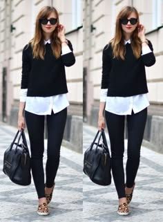 Stylish Business Casual, Trendy Work Outfit, Casual Work Attire, Black And White Outfit, Summer Work Outfits, Mode Casual, White Outfit