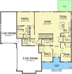 the first floor plan for this house