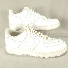 Nike Air Force 1 Low 07 Triple White Sneakers (2021) CW2288-111 Mens Size 11.5 Nike Air Force 1 Mid-top Sports Shoes, Casual Nike Air Force 1 For Light Sports, Nike Air Force 1 Casual Light Sports Shoes, Nike Air Force 1 Casual Shoes For Light Sports, Nike Air Force 1 White Sole Lace-up, Nike Air Force 1 Mid-top Casual Shoes, Classic Nike Air Force 1 Lace-up Sports Shoes, Casual Nike Air Force 1 Mid-top With Laces, Casual Nike Air Force 1 Mid-top