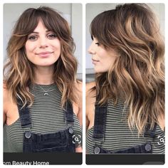 Shag Hair Balayage, Shag Hairstyles Medium Brunette, 70s Inspired Haircut Shag, Long Shag With Balayage, Long Shag Haircut With Bayalage, Medium Shag Balayage, Trendy Hairstyles Medium Length, Shag Haircut With Balayage, Balayage Shaggy Hair