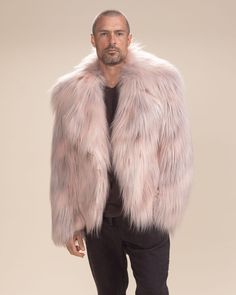 Men's Faux Fur Jacket Embrace luxury with our Men's shaggy faux fur jacket in Pink, featuring stunning custom buttons, and a lapel collar that you can wear up or down. Ideal for nightlife, parties, as festival fashion, or a stylish day out, this jacket combines bold fashion with cruelty-free, vegan, and Oeko-Tex certified materials! Mongolian Llama Characteristics SOCIAL • CONFIDENT • SERENE Do you have the spirit of the Pink Llama? If you do, you are known to be the life of the party and love f My Little Pony Twilight Sparkle, Pink Faux Fur Jacket, Fur Coat Men, Pink Fur Coat, Colorful Jacket, My Little Pony Twilight, Waist Jacket, Vegan Clothing, Pink Fur