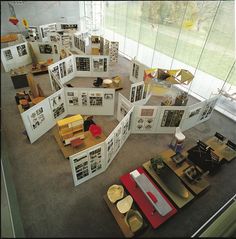 a room filled with lots of different types of furniture