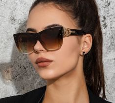 These Hailey Sunglasses are perfect for a day out! With their dramatic shades and lens attributes being photochromic along with anti-reflective. These sunglasses are best to protect you from harsh sunlight rays. Lenses Optical Attribute: MIRROR Lenses Optical Attribute: Gradient Lenses Optical Attribute: Photochromic Lenses Optical Attribute: UV400 Gender: WOMEN Eyewear Type: Sunglasses Lens Height: 56mm Lens Width: 68mm Item Type: Eyewear Lenses Material: Polycarbonate Frame Material: Polycarbo Brown Shield Sunglasses With Gradient Lenses, Brown Cat Eye Shield Sunglasses With Gradient Lenses, Chic Shield Sunglasses With Tinted Lenses For Outdoor, Chic Tinted Shield Sunglasses For Outdoor, Trendy Rimless Outdoor Sunglasses, Trendy Outdoor Rimless Sunglasses, Trendy Shield Sunglasses With Gradient Glass Lenses, Trendy Cat Eye Sunglasses With Gradient Lenses For Outdoor, Outdoor Shield Sunglasses With Gradient Glass Lenses