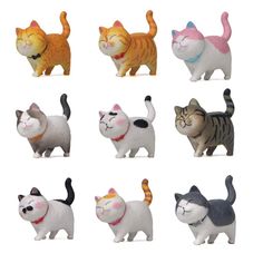 there are many different types of cat figurines