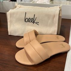 Awesome Beek Sandals. Brand New In The Box! Coach Sienna Slide, Beek Sandals, Shoes Brand, Slide Sandals, Shoe Brands, The Box, Women's Shoes Sandals, Shoes Sandals, Size 6