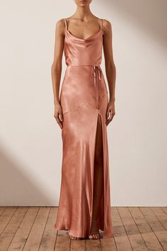 La Lune Bias Cowl Maxi Dress | Rosé | Dresses | Shona Joy – Shona Joy International Shona Joy La Lune, Shona Joy Dress, Elegant Maxi Dress, Greek Wedding, Maxi Slip Dress, Rose Dress, Virtual Closet