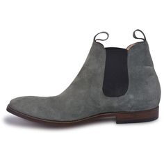 Subtle yet eye-catching, these charcoal gray Chelsea leather boots come off as immensely stylish and gorgeous. Made with premium quality suede leather, these boots are highly versatile and can be paired up with denim jeans or even lightweight leather pants. Perfect for all occasions, these boots are a must-have for every fashion-conscious male out there! They have a nice slim designed tip, and the dark brown outsole complements the textured gray and adds a bit of color blocking. This highly fashionable footwear is recommended because of the comfort it offers. The insoles are lined with soft padding that provides a long-lasting, comfortable fit! Some of the more worthwhile features include: Use of naturally derived supple animal leather Insole padding to offer maximum comfort Contrasting da Suede Plain Toe Chelsea Boots For Fall, Suede Chelsea Boots With Plain Toe For Fall, Business Chelsea Boots With Snip Toe In Suede, Business Chelsea Boots In Suede With Snip Toe, Fall Suede Chelsea Boots With Plain Toe, Suede Chelsea Boots With Rubber Sole And Snip Toe, Suede Chelsea Boots With Snip Toe And Rubber Sole, Classic Suede Chelsea Boots With Snip Toe, Gray Formal Boots With Round Toe