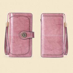 Free U.S. shipping. Style: Commuting , color:Pink, suite for season：Spring, Summer, Autumn, Winter ，Anniversary, Date, Going out, Hanging out, Material Genuine Leather, Pink Retro Accordion Zipper Leather Long Wallet Pink Wallet With Zipper Closure For Daily Use, Pink Leather Wallet With Zipper Closure, Trendy Pink Leather Wallets, Pink Vintage Wallets For Gifts, Vintage Pink Wallets For Gifts, Pink Wallet With Zipper Closure As Gift, Vintage Pink Wallet For Everyday, Winter Anniversary, Pink Retro