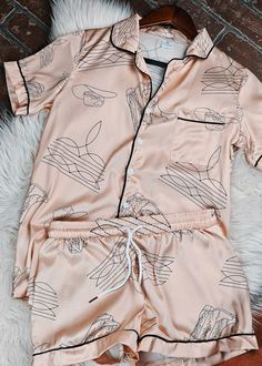 Rose Gold Boot Stitch Silky Shorts Pajamas Set pajamas The Cinchy Cowgirl (YC) S Western Pjs For Women, Western Gifts Women, Cowgirl Pjs, Country Pajamas, Western Pajamas, Western Pjs, Rose Gold Boots, Western Things, Pajamas Cute