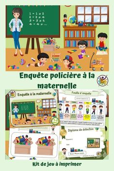 a poster with children in the classroom