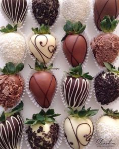 an instagram with chocolate covered strawberries and strawberrys in the shape of hearts