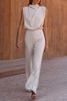 Beige Jumpsuit, Elegant Jumpsuit, Women's Jumpsuit, Jumpsuit Casual, Colorful Jumpsuit, Business Event, Business Party, Backless Jumpsuit, Jumpsuit Online