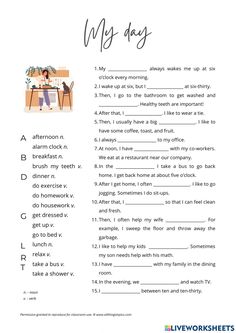 a printable worksheet with words and pictures for the poem my dog, which is