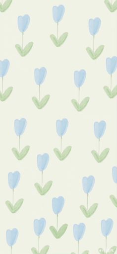 a blue flower pattern on a white background