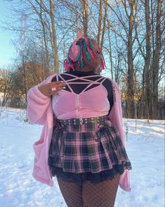 Plus Size Alternative Outfits, Plus Size Alt Fashion, Chubby Girl Outfits, Plus Size Kawaii, Plus Size Baddie Outfits, Swaggy Outfits, Curvy Girl Outfits, Alternative Outfits