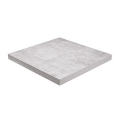 a square white tile on a white background with no people around it, and the surface is