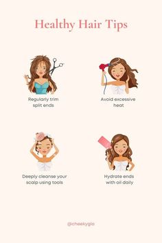 Tips To Have Healthy Hair, Long And Healthy Hair Tips, How To Have Healthy Hair Tips, How To Take Care Of My Hair, Hair Care Tips For Healthy Hair, Summer Hair Care Tips, How To Get Better Hair, How To Keep Hair Healthy, Healthy Hair Styles