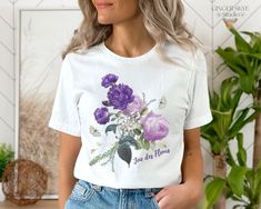 This pretty wild flowers shirt is a perfect gift for best friend, nature lover, or even yourself. Made of soft cotton, this botanical shirt is sure to become one of your favorite tees! Description *Bella and Canvas brand classic Unisex short sleeve tee; Unisex adult sizing - please refer to sizing chart in listing. *100% Airlume combed and ringspun cotton (fiber content may vary for different colors). *Rolled sleeves and knots in pictures are for styling purposes only. *Props used in photos are not included with purchase. Sizing *Shirts run true to size; please refer to sizing chart in the listing photos; measurements are approximate. *If you would like a more loose fit, consider ordering one size up. PROCESSING AND SHIPPING *Our processing time frame is generally 2 business days, but can Plants Print Crew Neck T-shirt Gift, Plants Print Crew Neck T-shirt For Gift, Floral Print Graphic Tee T-shirt As Gift, Floral Print T-shirt For Spring Gift, Floral Print T-shirt As A Spring Gift, Floral Print T-shirt For Spring, Crew Neck T-shirt With Plants Print, Floral Print Graphic Tee As Gift, Graphic Tee With Floral Print As A Gift