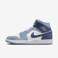 Nike Wmns Air Jordan 1 Mid [BQ6472-140] Women Casual Shoes Sail/Diffused Blue-blue Grey BRANDS Adidas Asics Converse Mizuno New Balance Nike Puma Reebok Saucony Skechers Under Armour kixpress / NIKE / WMNS AIR JORDAN 1 MID WMNS AIR JORDAN 1 MID BQ6472-140 SAIL/DIFFUSED BLUE-BLUE GREY NIKE   SHOES   CASUAL   WOMEN WMNS AIR JORDAN 1 MID 100% AUTHENTIC guarantee, carried from brand authorized retailer. NOT factory seconds, variants, or fakes. Brand new with original box, never worn or tried on. Comes with original lace and any original accessories. All shoes are kept in humidity-controlled, dark and thermostatic warehouse. Sizing Help Shipping & Insurance All orders will be proceeding in 2~3 business days approximately by Taiwan (Chunghwa) Post Co., Ltd Express Mail Service (EMS) and FedEx Ex Jordan 1 Mid Women, Air Jordans Women, Womens Basketball Shoes, Womens Air Jordans, Jordans Women, Cute Nike Shoes, Womens Jordans, Kids Jordans, Air Jordan 1 Mid