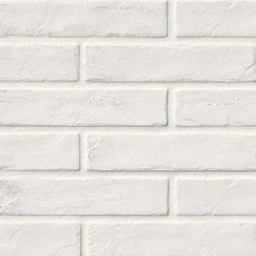 a white brick wall with no mortar