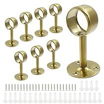 a bunch of brass colored knobs and handles