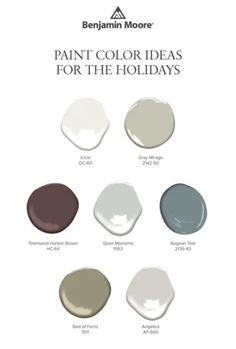 paint colors for the holidays with different shades