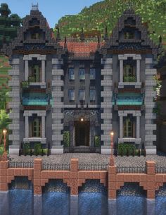 an image of a large building in minecraft