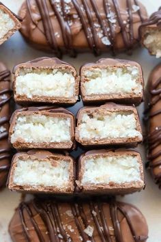 chocolate covered cookies with coconut on top