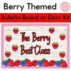 the berry best class bulletin board or door kit