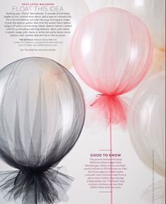 an article about floating balloons in the air