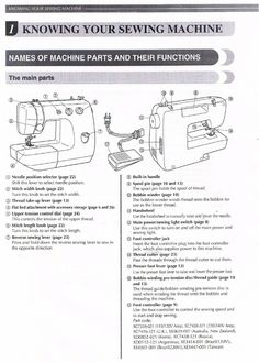 instruction manual for sewing machine with instructions