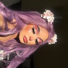 90s Grunge Hair, Hair Streaks, Alternative Makeup, Makijaż Smokey Eye, Hair Color Purple, Dye My Hair, Hair Dye Colors, Hair Inspiration Color, Hair Inspo Color