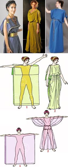 four different types of clothing and clothes for people to wear on their own body, including one