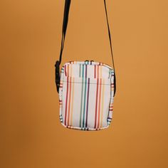 Rainbow Stripes Crossbody Bag Colorful Rainbow, Rainbow Stripes, Stripes Design, Crossbody Bag, Adjustable Straps, Fashion Inspo, Water Resistant, Stripes, Rainbow