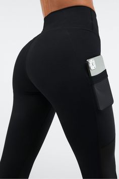 On-The-Go PowerHold® High-Waisted Capri Fabletics black female Activewear >> Womens >> Bottoms >> Leggings >> Capris PowerHold regular Training 4-Way Stretch/Breathable/Chafe-Resistant/Moisture-Wicking/Pockets/UPF Protection Flattering, max compression with storage SHOP ALL On-The-Go Female Activewear, Legging Court, Kate Hudson, Pocket Leggings, Stay Connected, At The Gym, Komplette Outfits, Capri Leggings, The Gym