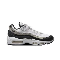 The Nike Air Max 95 Is The Iconic Air Max Running Shoe From 1995. Since Its Debut, The Air Max 95 Has Been A Phenomenon Around The Globe, Seemingly Gaining More Fans Each Year. Originally Designed By Nike’s Sergio Lozano, The Air Max 95 Is Most Famous In Its Original “Neon” Colorway, Which Features A Gradient Colorblock Of Thin, Wavy Panels That Go From White At The Mesh Lining Near The Laces To Black At The Midsole. Neon Green Details Add Contrast Against The Neutral Tones, Offering Standout St Nike Air Max 95, Air Max 95, Casual Shoes Women, Neutral Tones, Running Shoe, Shoes Women, White Nikes, Neon Green, Sneakers White