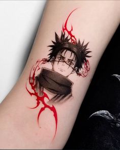 a person with a tattoo on their arm