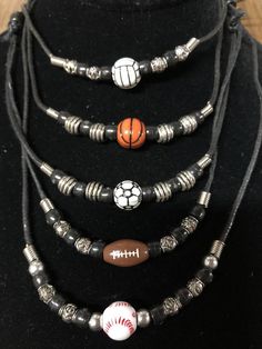 Sports Necklaces Adjustable Black Team Spirit Jewelry, Adjustable White Sports Jewelry, Adjustable Black Jewelry For Sports, Black Team Spirit Jewelry For Game Day, Heart Baseball, Something To Remember, Sports Lover, Homecoming Mums, Adjustable Necklace