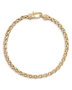 Sleek and sophisticated men's wheat link chain bracelet.18K yellow gold.7.5'L.Lobster clasp closure.Order according to your wrist measurement: extra small: 6-6.5'; small: 6.5-7'; medium: 7-7.5'; large: 7.5-8'; extra large: 8-8.5'.Photo may have been enlarged and/or enhanced.Made in USA.Web ID: 3619840 Paris Bracelet, David Yurman Mens, Latest Bracelets, David Yurman Bracelet, Yellow Bracelet, Link Chain Bracelet, David Yurman Jewelry, Silver Chain Bracelet, Yellow Gold Bracelet