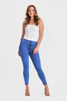 Seamless Underwear - White Casual High Stretch Medium Wash Jeans, Stretch High Rise Washed Blue Pants, High Rise Stretch Washed Blue Pants, High Stretch Blue Denim Pants, Fitted High-rise Washed Blue Pants, Fitted High Rise Washed Blue Pants, Trendy High Stretch Blue Jeans, Casual High Stretch Blue Jeans, Casual High-stretch Blue Jeans