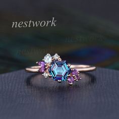 a close up of a ring on a table with the words nestwork above it