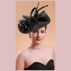 Fasciantors For Women,100% Handmade.One Package:1*Fascinator Hat Materialsployster And Feather Size: Length And Width 11.8*11 Inches Across Suitable For Photography, Costume Party, Bridal Party, Wedding, Church, Cocktail Party And Tea Party ,Bridal Party, Kentucky Derby And Other Occasions Black Fitted Fascinator For Party, Fitted Black Fascinator For Party, Black Spring Party Headpiece, Black Costume Hats For Royal Ascot Party, Spring Party Black Headpieces, Fitted Black Costume Hat For Royal Ascot, Fitted Black Hat For Royal Ascot, Elegant Black Top Hat For Party, Black Headpieces For Spring Party