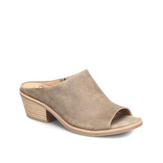 Sofft-Aneesa Slide Sandal Everyday comfort takes a new form in the Aneesa slide sandal by Sofft. Featuring a high-profile design in pure leather, this sandal has cushioned footbed for extra comfort and lightweight outsole for excellent traction. Comfortable Spring Mules With Arch Support, Beige Slip-on Slides With Arch Support, Comfortable Slide Mules With Arch Support, Comfortable Mules With Arch Support Slide, Spring Slip-on Slides With Arch Support, Spring Slide Mules With Arch Support, Casual Mules With Textured Footbed And Open Heel, Beige Slide Mules With Cushioned Footbed, Spring Open Toe Clogs With Ortholite Insole