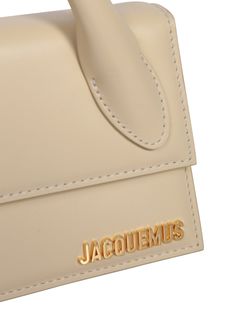 100% Leather Designer Beige Leather Box Bag, Luxury Cream Leather Box Bag, Jacquemus Bags, Jacquemus Le Chiquito, Jacquemus Bag, Chloe Purses, Alessandra Rich, Marine Serre, Metal Trim