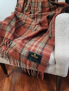 Whether it's rink side, on the deck, by the fire or curled up with a book - wrap yourself up in a tartan blanket that will keep you warm on the coldest of days. This Authentic Scottish Tartan is sourced from Scotland and beautifully produced into this lap blanket in Canada. Lap Blanket Measures 69"x31", 4" Fringe Full Size Blanket measures 69"x62", 4" Fringe Cabin Bedding, Country Porches, Irish Knit Sweaters, Tartan Bedding, Tweed Purse, Log Cabin Interior, Hotel Ideas, King Size Blanket, Plaid Throw Blanket