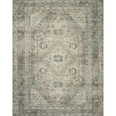 an area rug with various colors and patterns