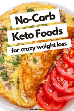 If you're trying to lose weight on the keto diet check out this list of super low or no-carb foods that you can eat! No Carb Food List, Zero Carb Foods, No Carb Recipes, Carb Foods, Keto Food List